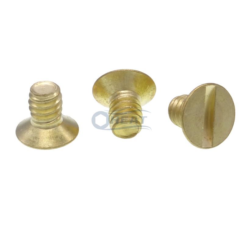Brass Countersunk Slotted Machine screws 
