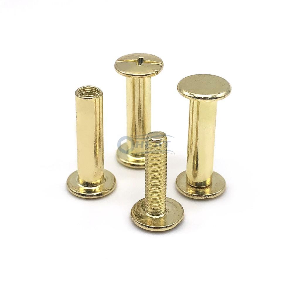 Flat Slotted Phillips Head brass chicago screws