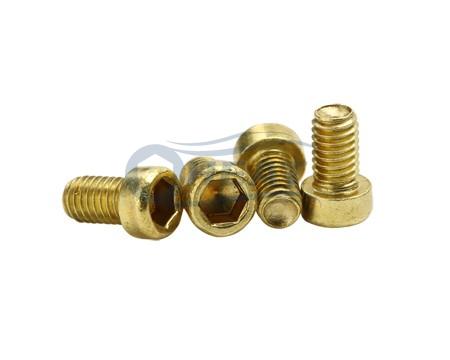 Hex socket cap brass screw