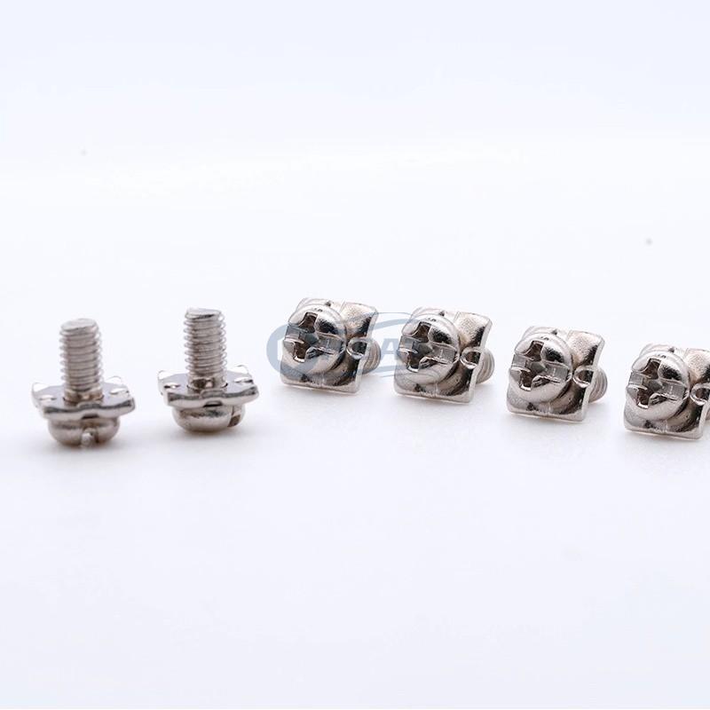 M4 round phillips Head SEMS screws with square washer connectors terminal screws
