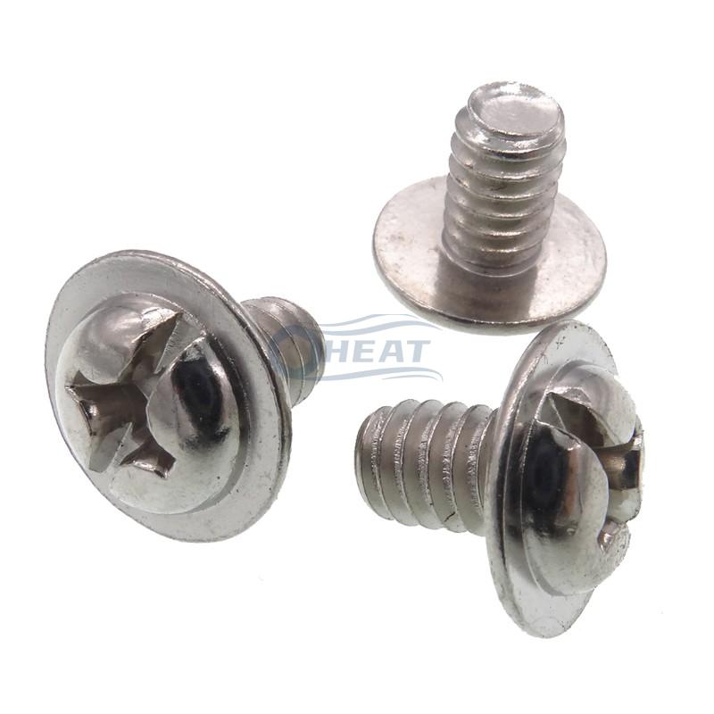 Phillips Slotted Round Washer Head Stainless steel screws