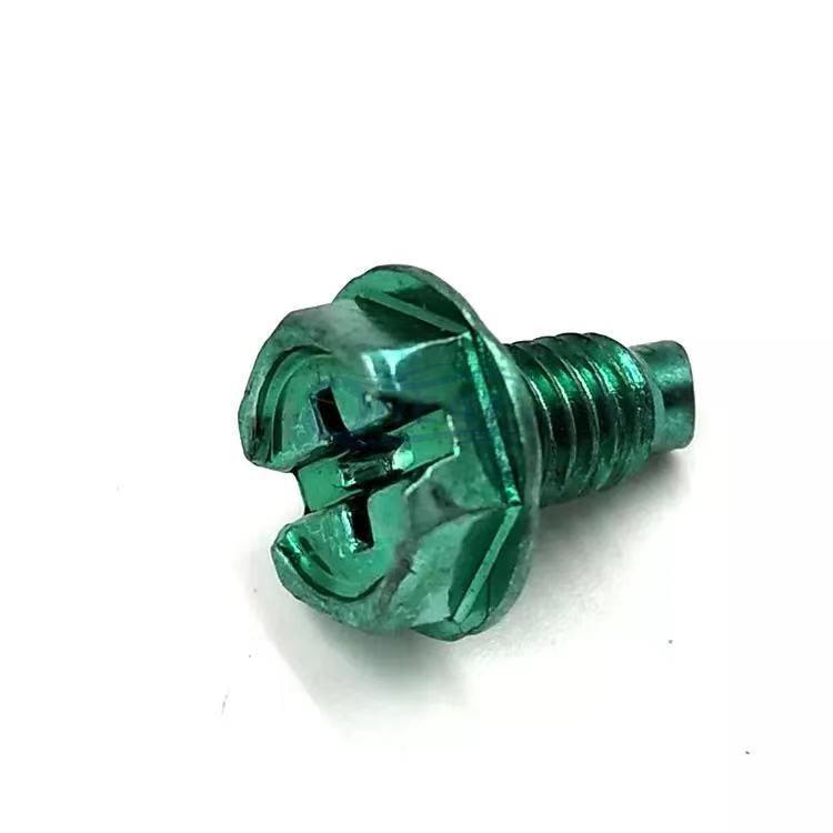 Slotted Hex Washer Head Grounding Screw