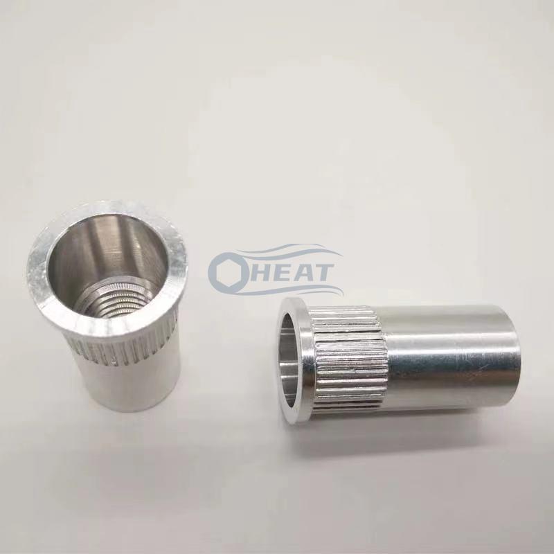 aluminium knurled rivet nut,pressure threaded inserts