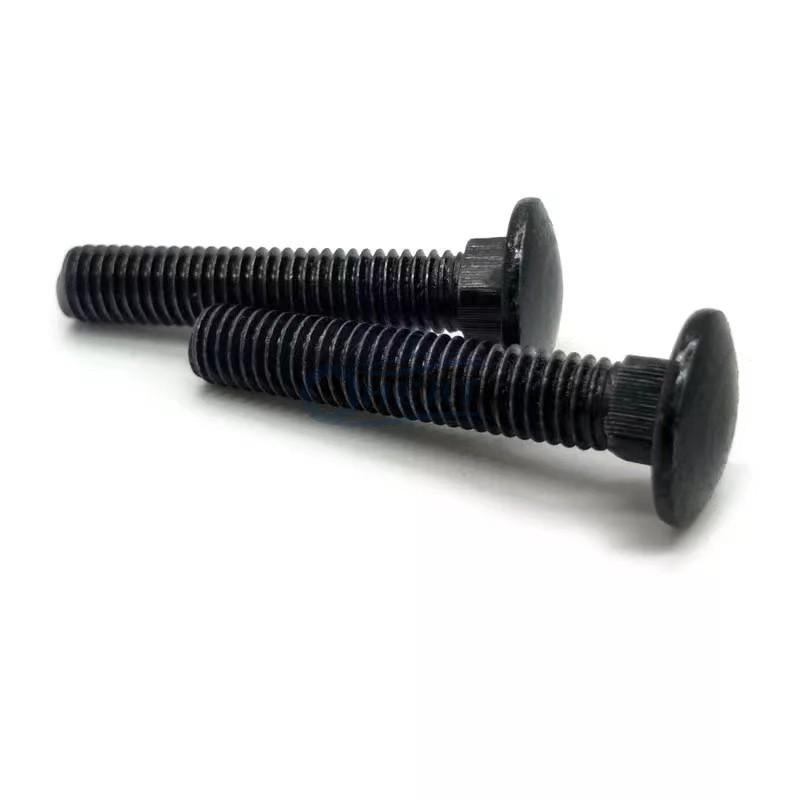 black M6 stainless steel carriage bolt factory
