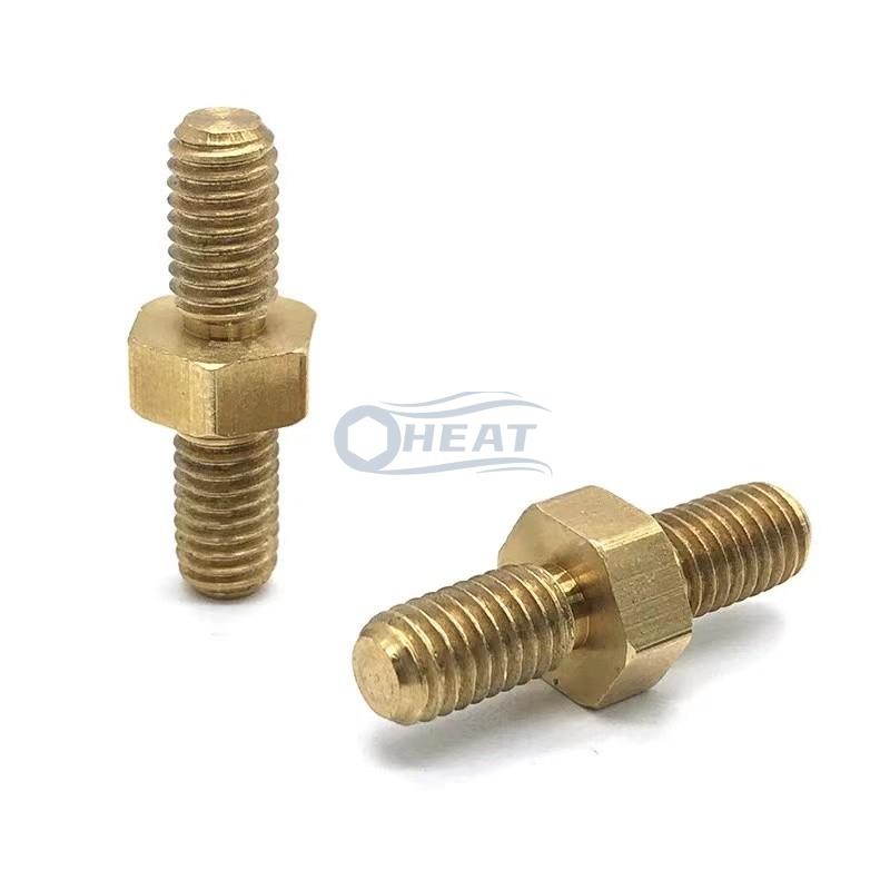 brass double end stud bolt nuts manufacturer