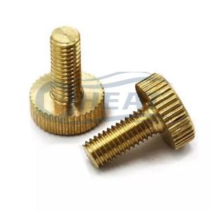 custom brass knurled thumb screw supplier