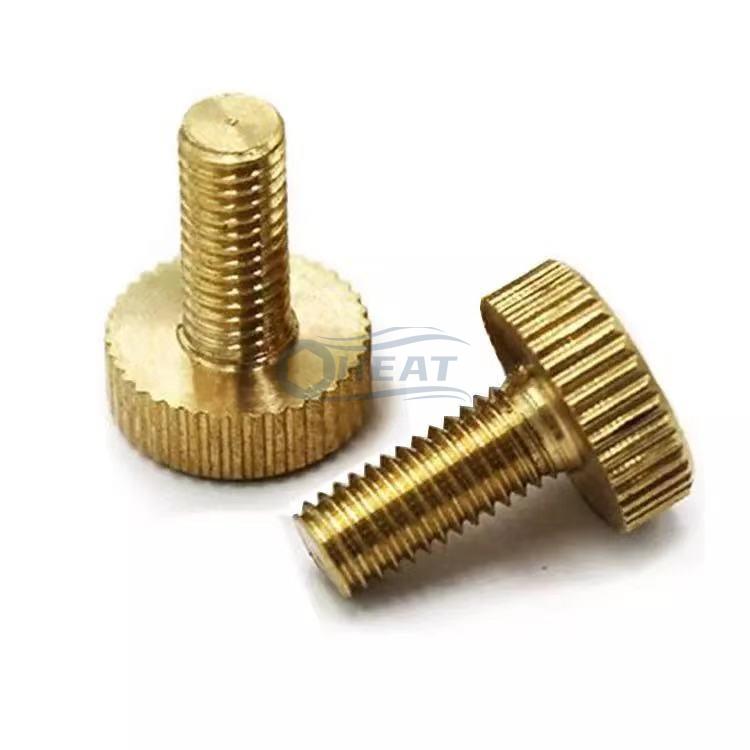 custom brass knurled thumb screw supplier