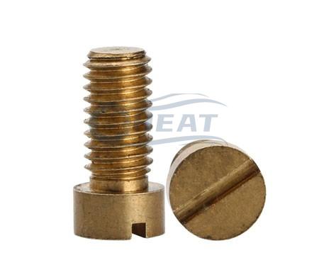 custom made brass slotted screw manufacturer