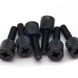 Cheese Cross recessed screw,knurled machine screw