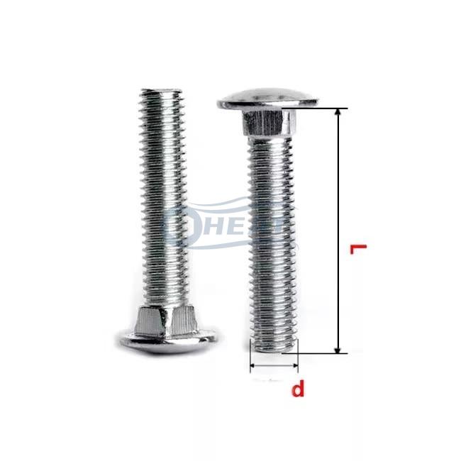 stainless steel A2 square neck carriage bolt wholesale