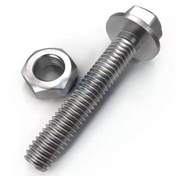 stainless steel DIN 6921 Hex Flange Bolt and nuts