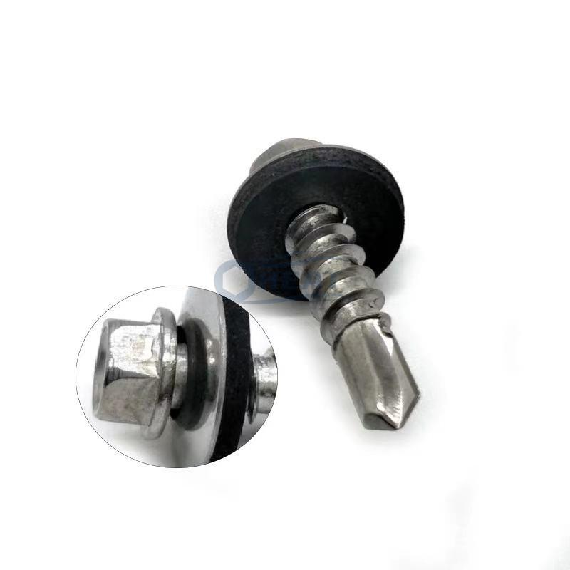stainless steel roofing screws with rubber washers 