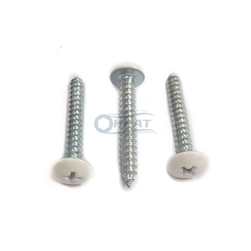white painted head self tapping screws factory