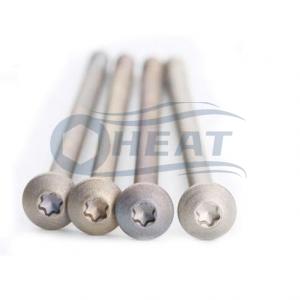 Application of titanium screws Application of titanium screws