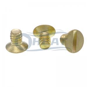 Brass Countersunk Slotted Machine screws  Brass Countersunk Slotted Machine screws
