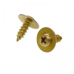 Cross Recessed Flanged Washwer Truss Head Brass Screw