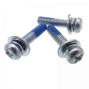 M3 Steel Screw with washer SEMS Nylon Patch Screw