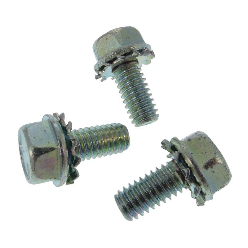 M6 flanged hex head screw with serrated Washer Sems screw