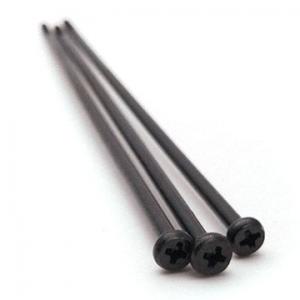 SS Pan Cross Reccesed Head Black Long Screw