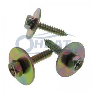 Sems Bolt supplier steel zinc plated machine screw with big washer